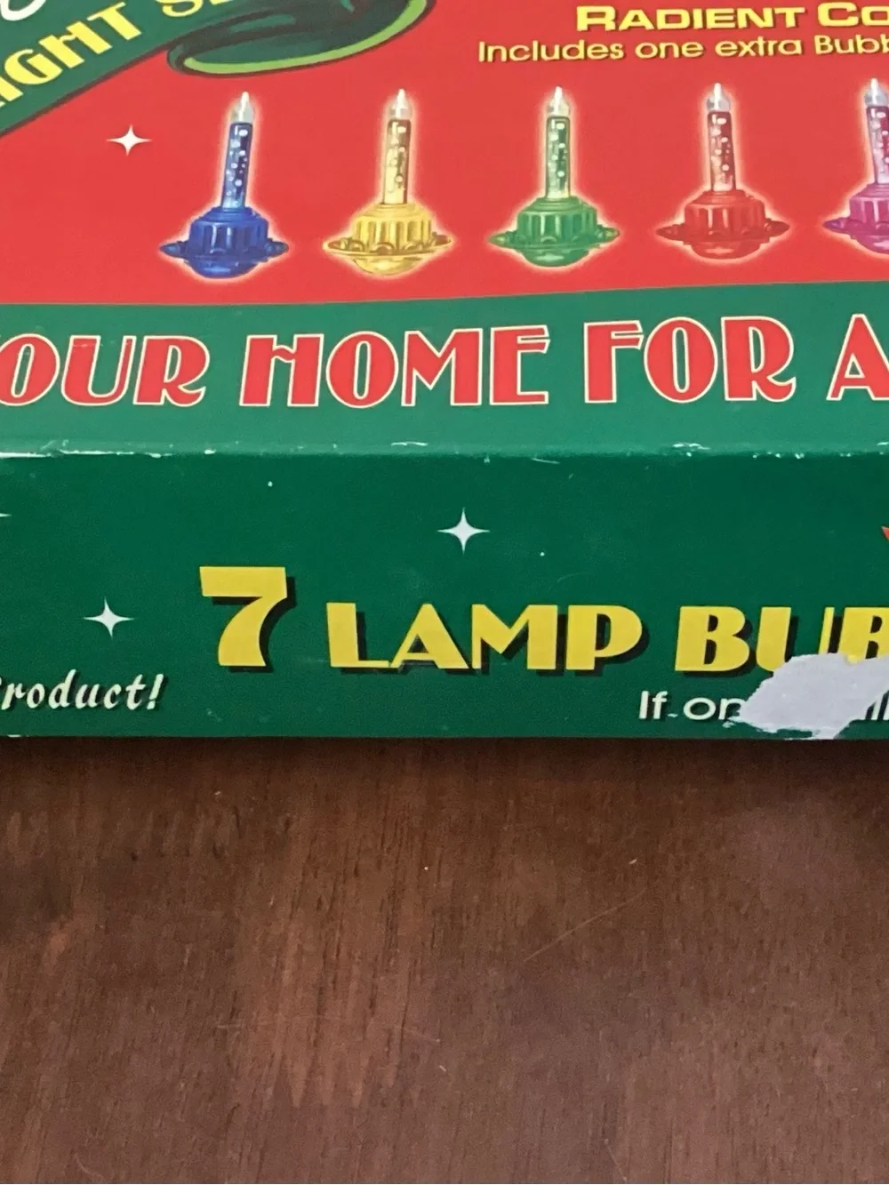 Vtg Shiny Brite Bubble Light Set Box